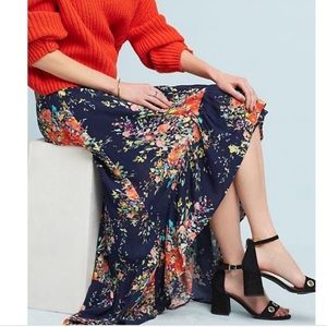 Anthropologie On The Road high-low skirt